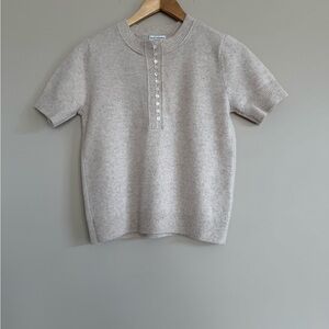 Club Monaco Short Sleeve Cashmere Tee
